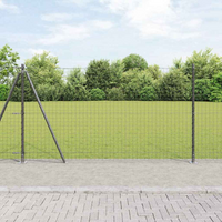 vidaXL Fence Post 52 pcs Grey 3.2 x 3.2 x 130 cm