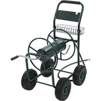 vidaXL Garden Hose Trolley with 1/2" Hose Connector 75 m Steel