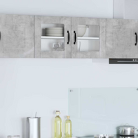 vidaXL Kitchen Cabinet Concrete Grey 80 x 31 x 40 cm Engineered Wood