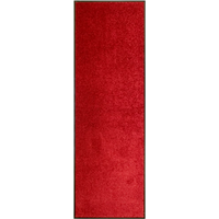 vidaXL Doormat Washable Red 60x180 cm