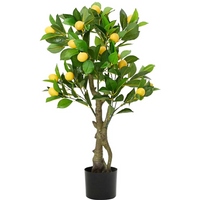 vidaXL Artificial Lemon Tree 234 Leaves 90 cm Green