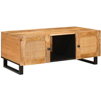 vidaXL Coffee Table Artisan Oak 100 x 54 x 40 cm Solid Mango Wood