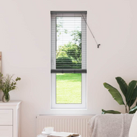 vidaXL Venetian Blinds Manual Dark Grey 175 x 50 cm Aluminium