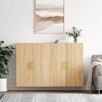 vidaXL Wall Mounted Cabinets 2 pcs Sonoma Oak 69.5x34x90 cm