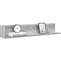 vidaXL Wall Shelves 2 pcs Grey Sonoma 100x16.5x16.5 cm Engineered Wood