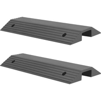 vidaXL Bridge Threshold Ramps 2 pcs 80x40x8 cm Rubber