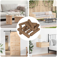 vidaXL Wooden Dowels 18000 pcs Brown Solid wood