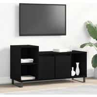 vidaXL TV Cabinet Set Black Oak 100 x 35 x 55 cm Engineered Wood