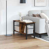 vidaXL Bookshelf Smoked Oak 82 x 32 x 47 cm Engineered Wood