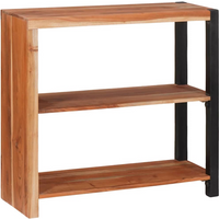 vidaXL Bookshelf Brown 80 x 30 x 75 cm Solid Acacia Wood