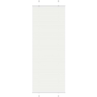 vidaXL Pleated Blind White 80x200 cm Fabric Width 79.4 cm Polyester
