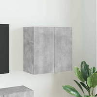 vidaXL TV Wall Cabinet Concrete Grey 59.5 x 31 x 60 cm Engineered Wood