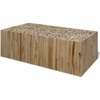 vidaXL Coffee Table Genuine Teak 90x50x30 cm