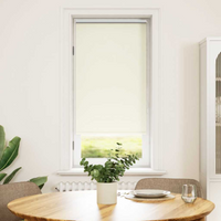 vidaXL Roller Blind Blackout 44.4x100 cm Fabric Width 40 cm Off White