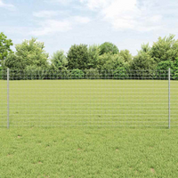 vidaXL Fence Post 44 pcs Silver 120 cm Steel