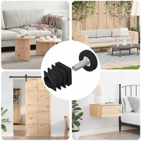 vidaXL Furniture Levelers Adjustable 1895 pcs Black PP