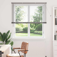 vidaXL Venetian Blinds Height Adjustable Silver 175 x 130 cm Aluminium