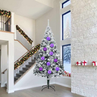 vidaXL Christmas Bauble Set XXL 4 pcs Lilac Plastic
