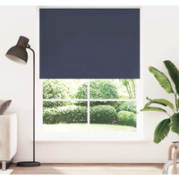 vidaXL Roller blind blackout 144.4x230 cm Fabric Width 140 cm marine