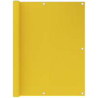 vidaXL Balcony Screen Yellow 120x400 cm HDPE