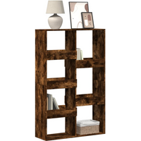 vidaXL Bookcase Smoked Oak 100x33x155.5 cm Engineered Wood