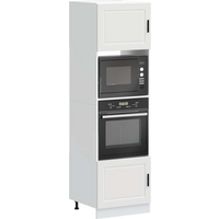 vidaXL Oven Cabinets 2 pcs Porto White Engineered Wood