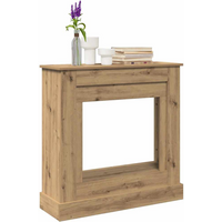 vidaXL Fireplace Surround Artisan Oak 90x30x90 cm Engineered Wood