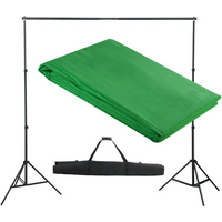 vidaXL Backdrop Support System 300 x 300 cm Green