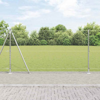 vidaXL Fence Post Silver 50 x 1.2 m (25 mm mesh) Steel