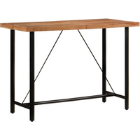 vidaXL Bar Table 150x70x107 cm Solid Wood Acacia and Iron