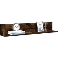 vidaXL Wall Shelves 2 pcs Smoked Oak 100x16.5x16.5 cm Engineered Wood