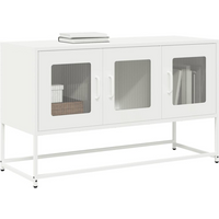 vidaXL TV Cabinet White 100.5x39x60.5 cm Cold-rolled Steel
