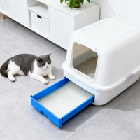 vidaXL Non-woven Fabric Pet Training Pad 200 pcs Blue and White