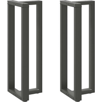 vidaXL Bar Table Legs T-Shaped 2 pcs Anthracite 50x35x(110-111) cm Steel