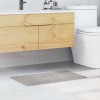 vidaXL Anti-slip Bath Mat Grey 50 x 80 cm PP