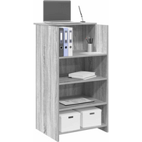 vidaXL Reception Desk Grey Sonoma 55x50x103.5 cm Engineered Wood