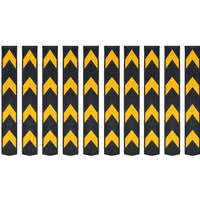 vidaXL Reflective Corner Guards 10 pcs Rubber 80 cm