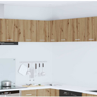 vidaXL Hanging Cabinet Artisan Oak and White 57 x 57 x 40 cm