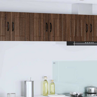 vidaXL Kitchen Cabinet 2 pcs Brown Oak 30 x 31 x 40 cm Engineered Wood