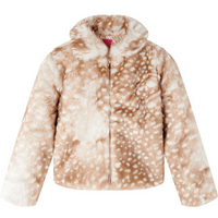 Kids' Coat Faux Fur Cognac 104