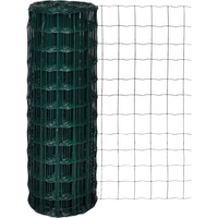 vidaXL Euro Fence Steel 25x1.7 m Green