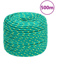 vidaXL Boat Rope Green 8 mm 500 m Polypropylene