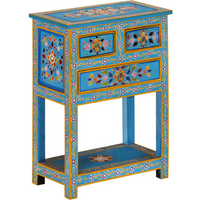 vidaXL Sideboard Turquoise 55x30x76 cm Solid Wood Mango