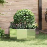 vidaXL Planter Silver 90 x 90 x 35 cm Stainless Steel