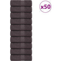 vidaXL Washcloths "FROGN" 50 pcs Anthracite 15x21 cm 360 gsm