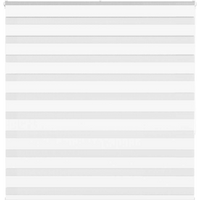vidaXL Zebra Blind White 140x150 cm Fabric Width 135.9 cm Polyester