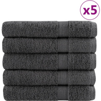 vidaXL Premium Towels "SOLUND" 50 pcs Anthracite 100x200 cm 600 gsm