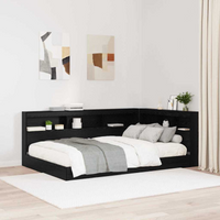 VIDAXL Storage Headboard with Shelf Oak Engineered Wood