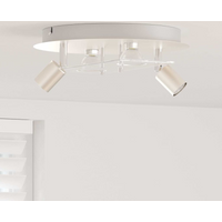 vidaXL Ceiling Spotlight Nickel 29 x 29 x 11 cm Steel and Glass