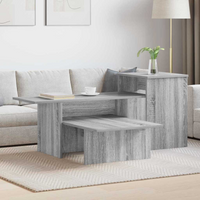 vidaXL Console Table Grey Sonoma 91.5 x 35 x 38.5 cm Engineered Wood